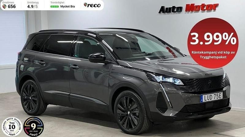 Grå Begagnad 2024 Peugeot 5008 GTi Minibuss | 309 900 kr (Bra pris) - Bild 1/4