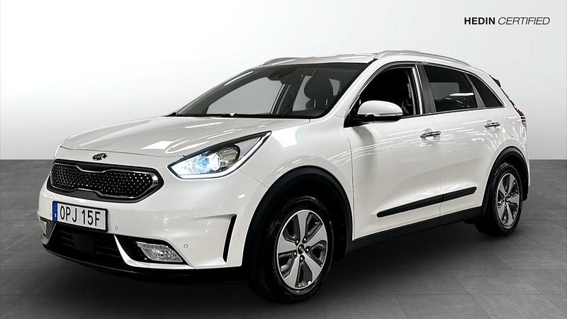 Vit (white) Begagnad 2019 Kia Niro 2 SUV | 179 000 kr (Marknadspris) - Bild 1/4