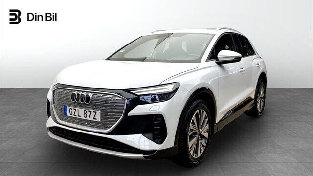 Glaciärvit metallic Begagnad 2021 Audi Q4 e-tron Advanced SUV | 399 000 kr (Dyr) - Bild 1/4