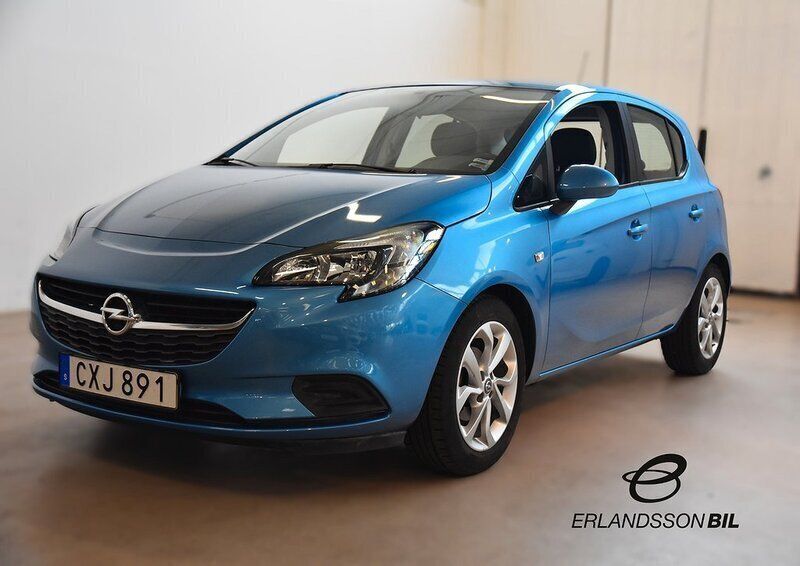 Blå Begagnad 2017 Opel Corsa Enjoy Halvkombi | 99 900 kr (Marknadspris) - Bild 1/4