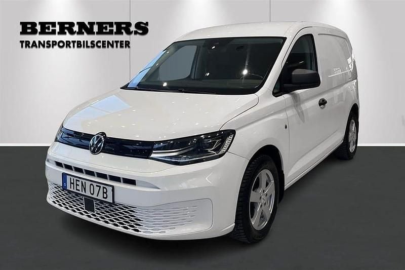 Vit Begagnad 2021 VW Caddy Minibuss | 219 900 kr (Lite dyr) - Bild 1/4