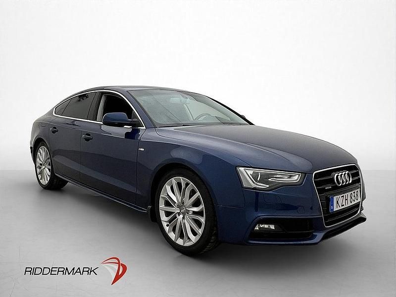 Begagnad Audi A5 Sportback S-Line 190 HK (139 kW) 2015 Blå Halvkombi