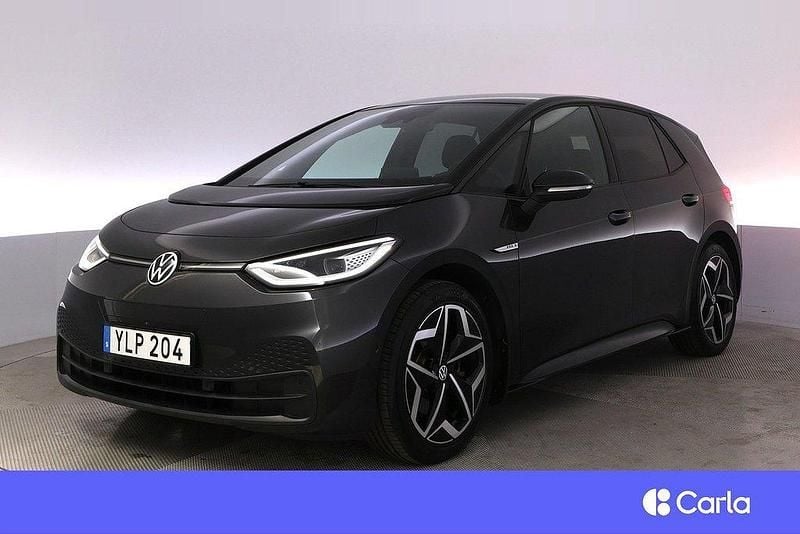 Mörkgrå Begagnad 2022 VW ID.3 Pro Halvkombi | 299 900 kr - Bild 1/4