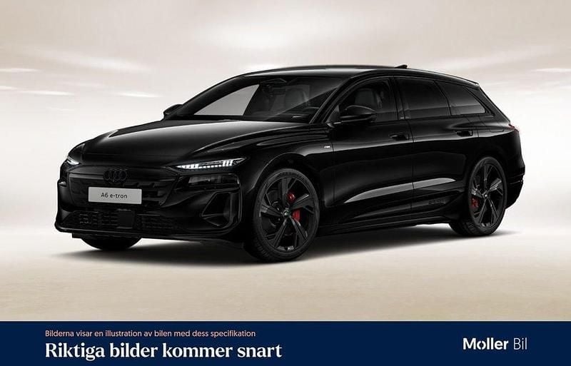 Mytsvart metallic Begagnad 2025 Audi A6 e-tron S-Line Kombi | 939 900 kr (Marknadspris) - Bild 1/4