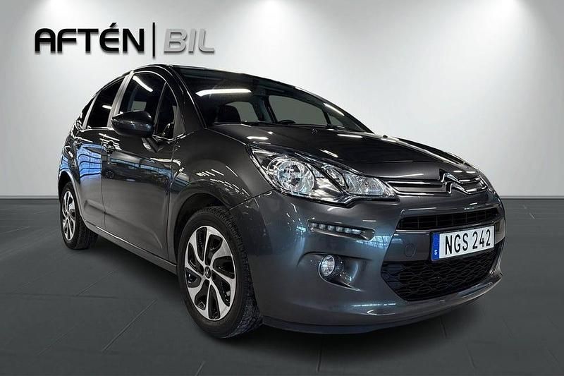 Begagnad Citroën C3 PureTech 82 HK (60 kW) 2016 Grå Halvkombi
