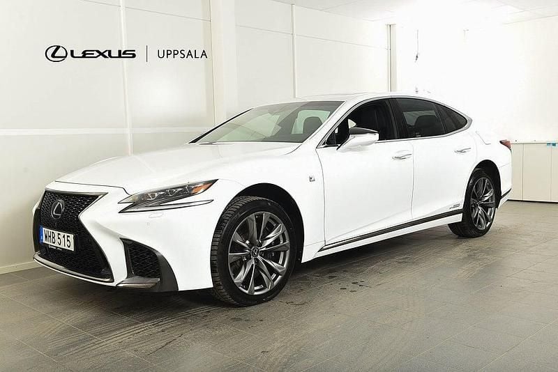 Begagnad Lexus LS500h Sport Line 358 HK (263 kW) 2018 Vit Sedan