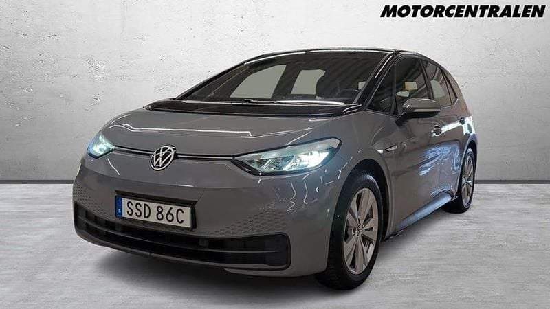 Grå Begagnad 2020 VW ID.3 Pro Performance Halvkombi | 209 000 kr (Marknadspris) - Bild 1/3