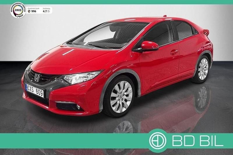 Röd Begagnad 2012 Honda Civic Comfort Halvkombi | 105 900 kr (Bra pris) - Bild 1/3