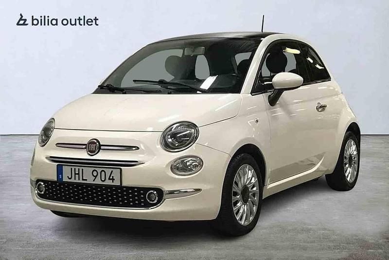 Vit Begagnad 2016 Fiat 500 Halvkombi | 69 900 kr - Bild 1/1