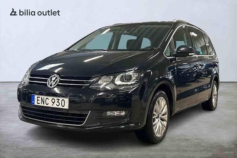 Begagnad VW Sharan 2015 Svart Minibuss
