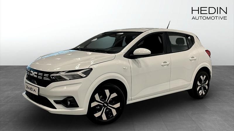 Vit (white) Ny 2025 Dacia Sandero Expression Halvkombi | 219 900 kr (Bra pris) - Bild 1/4