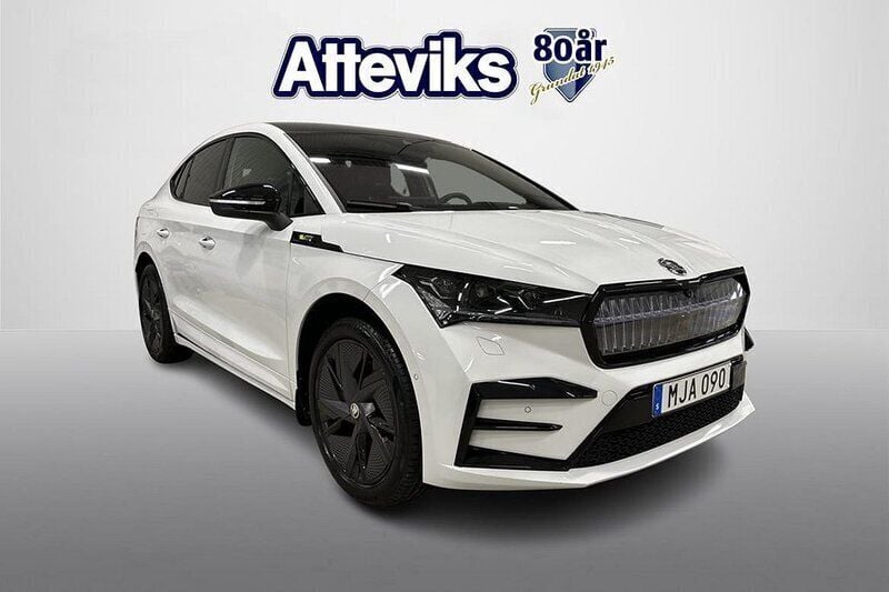 Vit Begagnad 2023 Skoda Enyaq iV RS SUV | 569 900 kr - Bild 1/4