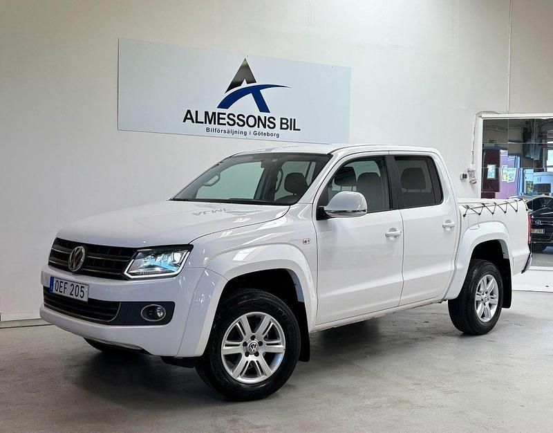 Vit Begagnad 2016 VW Amarok Pickup | 209 900 kr (Bra pris) - Bild 1/4