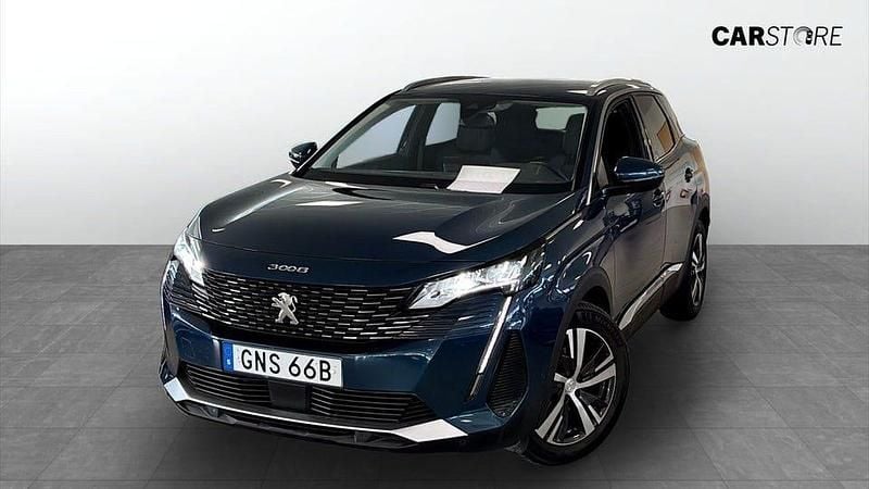 Blå (blue) Begagnad 2021 Peugeot 3008 SUV | 249 900 kr (Marknadspris) - Bild 1/4
