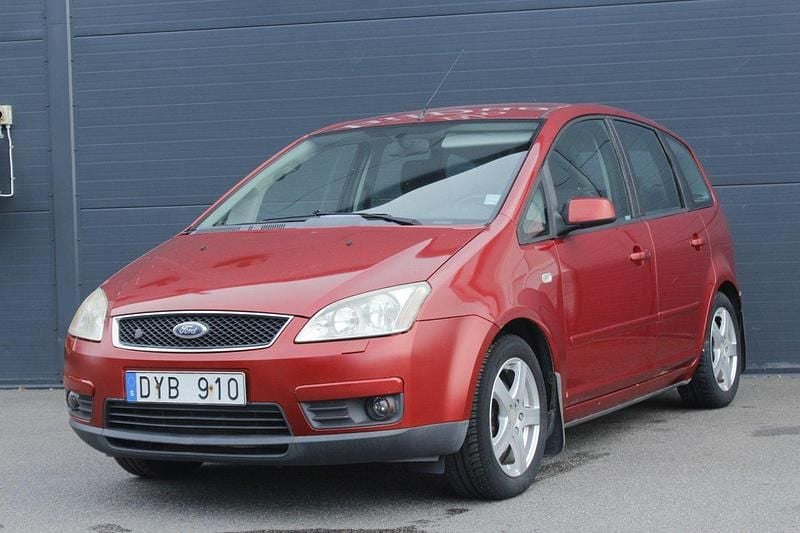 Mörkröd (röd) Begagnad 2007 Ford C-MAX Minibuss | 24 900 kr (Superpris) - Bild 1/4