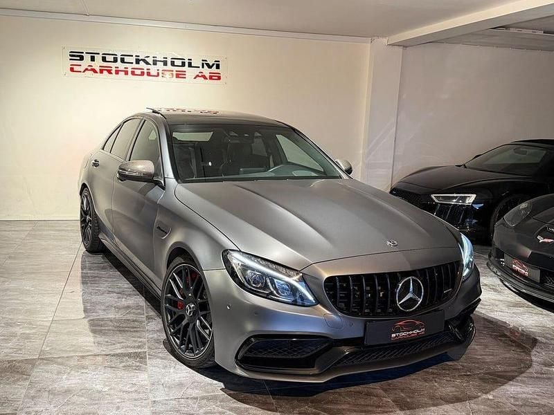 Begagnad Mercedes C63S AMG AMG 510 HK (375 kW) 2017 Grå Sedan