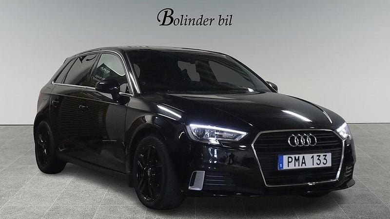 Begagnad Audi A3 Sportback Proline 150 HK (110 kW) 2017 Svart Halvkombi