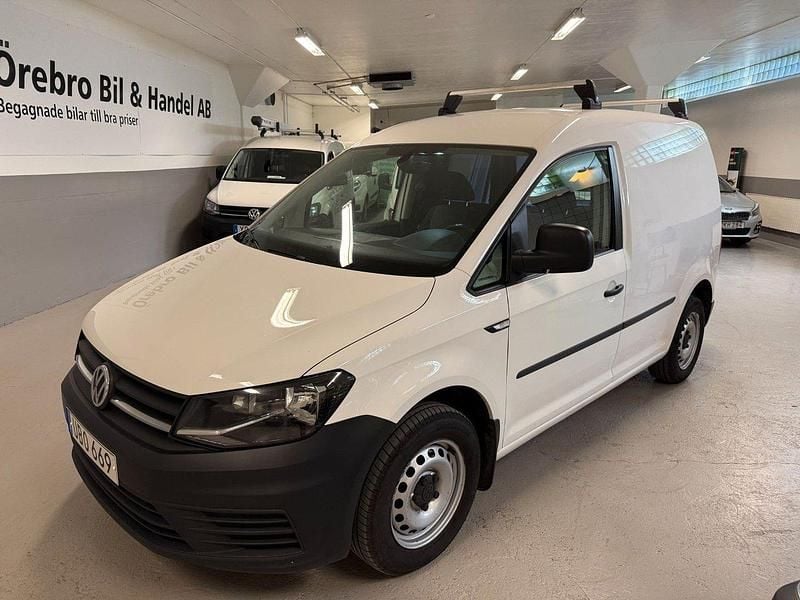Vit Begagnad 2019 VW Caddy Minibuss | 114 900 kr (Bra pris) - Bild 1/4