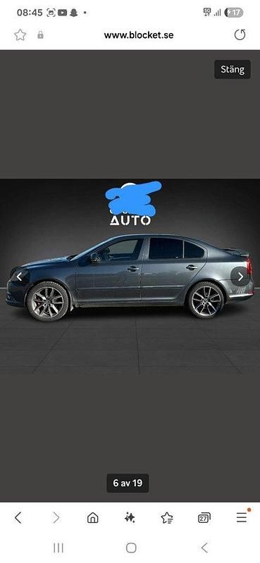 Grå Begagnad 2011 Skoda Octavia RS Halvkombi | 85 000 kr (Marknadspris) - Bild 1/4