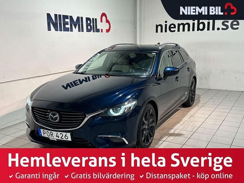 Blå Begagnad 2015 Mazda 6 Optimum Kombi | 159 900 kr (Dyr) - Bild 1/3