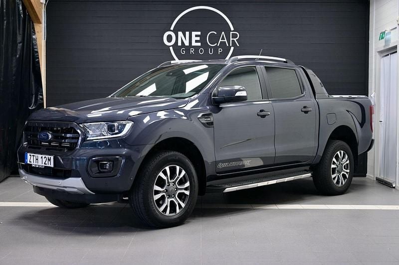 Grå Begagnad 2022 Ford Ranger Wildtrack Pickup | 469 900 kr (Marknadspris) - Bild 1/4