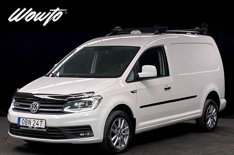 Vit Begagnad 2020 VW Caddy Maxi Minibuss | 329 800 kr (Dyr) - Bild 1/3
