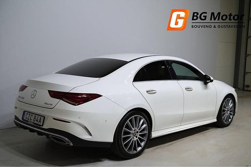 Begagnad Mercedes CLA220 AMG line 190 HK (139 kW) 2019 Vit (polar white) Sedan