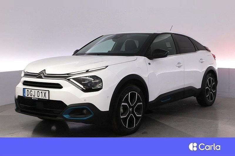 Vit Begagnad 2023 Citroën e-C4 Shine Halvkombi | 222 900 kr (Marknadspris) - Bild 1/4