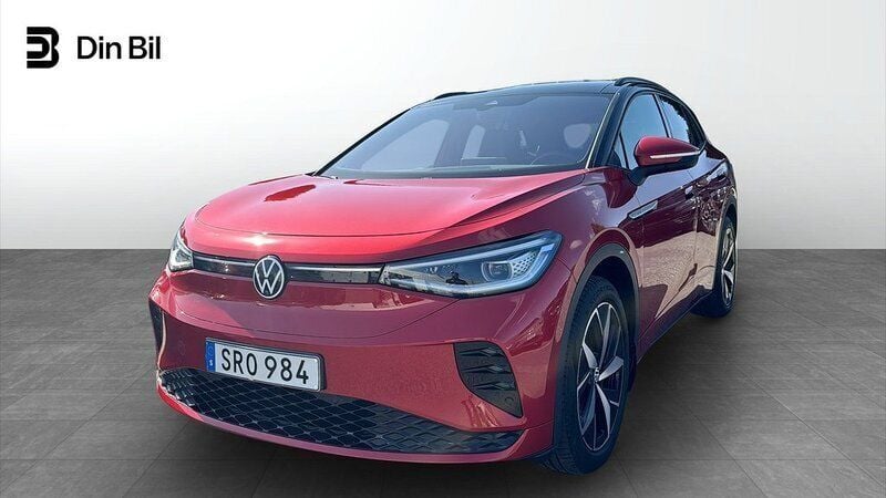 Mörkröd Begagnad 2021 VW ID.4 GTX SUV | 369 900 kr (Marknadspris) - Bild 1/4