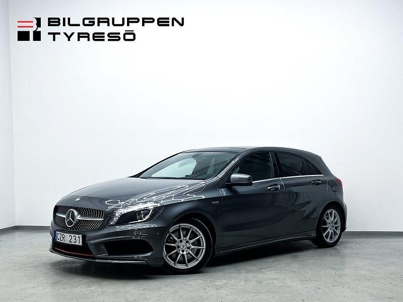 Mörkgrå (grå) Begagnad 2013 Mercedes A250 AMG line Halvkombi | 169 900 kr (Marknadspris) - Bild 1/4
