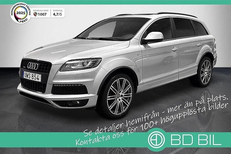 Silver Begagnad 2014 Audi Q7 S-Line SUV | 249 900 kr (Marknadspris) - Bild 1/3