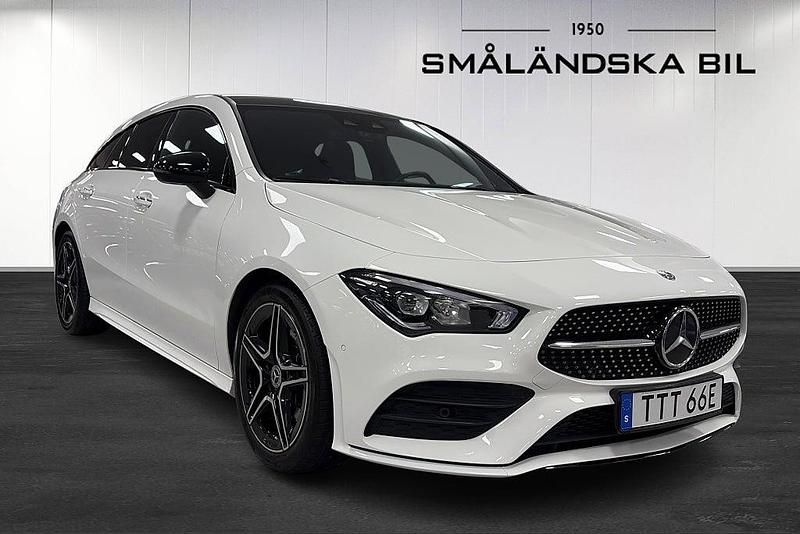 Begagnad Mercedes CLA220 Shooting Brake AMG 190 HK (139 kW) 2019 Vit Kombi