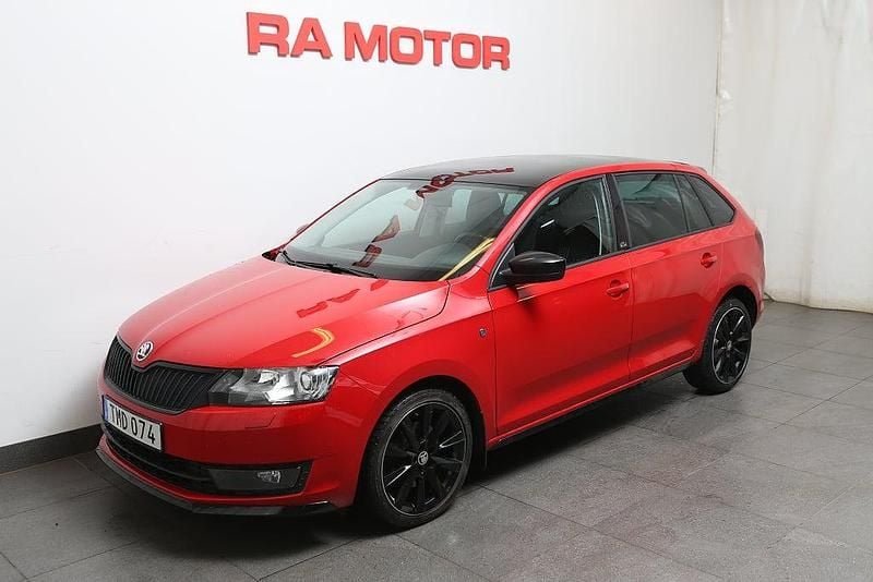 Röd Begagnad 2014 Skoda Rapid Monte Carlo Halvkombi | 99 900 kr (Marknadspris) - Bild 1/3