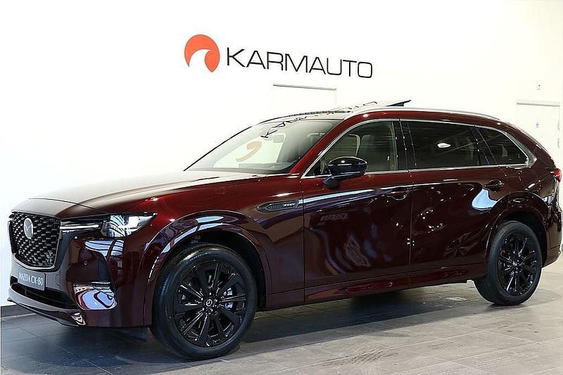 Röd Ny 2025 Mazda CX-80 SUV | 619 900 kr (Bra pris) - Bild 1/4