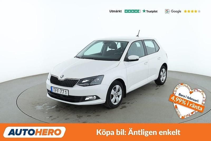 Begagnad Skoda Fabia Style 95 HK (69 kW) 2018 Vit Halvkombi