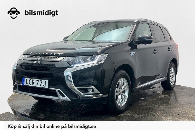 Svart Begagnad 2019 Mitsubishi Outlander P-HEV Edition SUV | 189 900 kr (Bra pris) - Bild 1/3