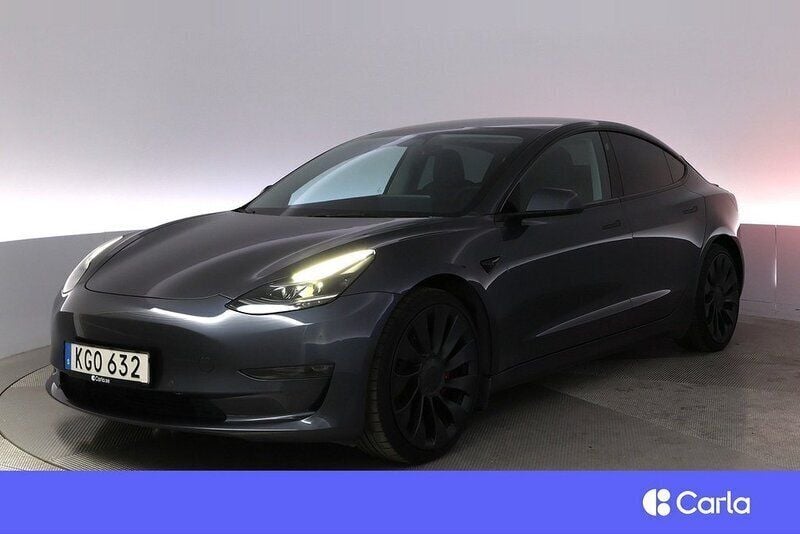 Begagnad 2022 Tesla Model 3 Performance Sedan | 343 900 kr (Marknadspris) - Bild 1/4
