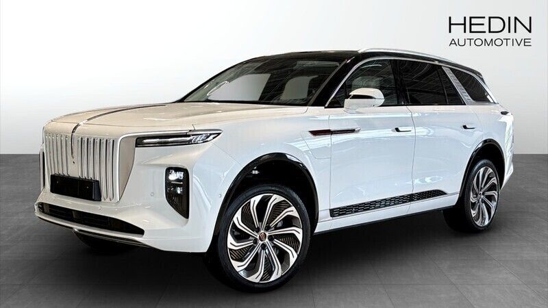 Vit (white) Ny 2024 Hongqi E-HS9 SUV | 837 800 kr (Marknadspris) - Bild 1/4