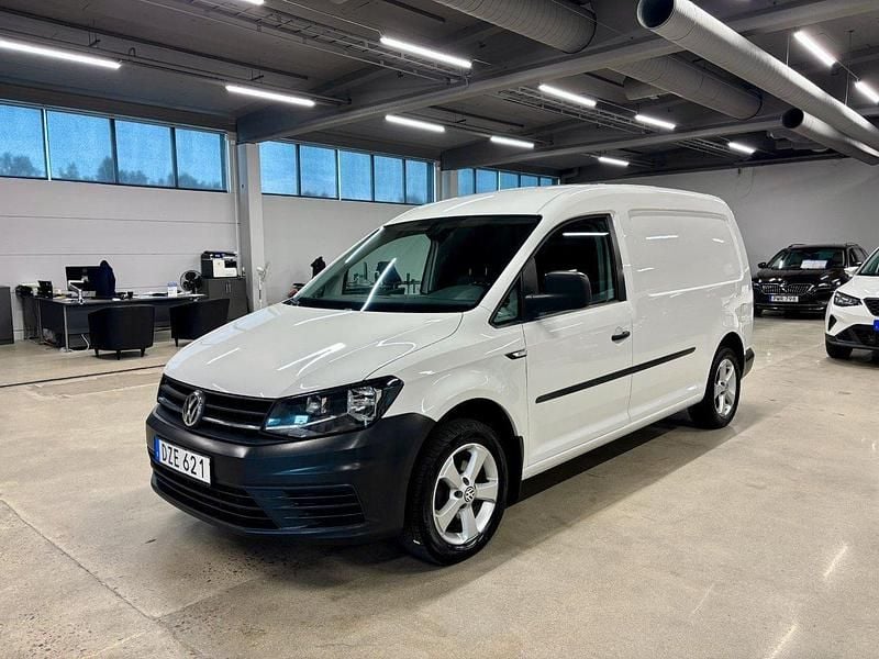 Vit Begagnad 2018 VW Caddy Maxi Minibuss | 189 900 kr (Marknadspris) - Bild 1/4