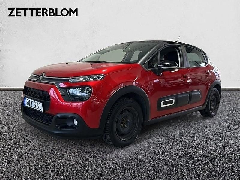 Begagnad Citroën C3 Feel 110 HK (80 kW) 2021 Röd Halvkombi