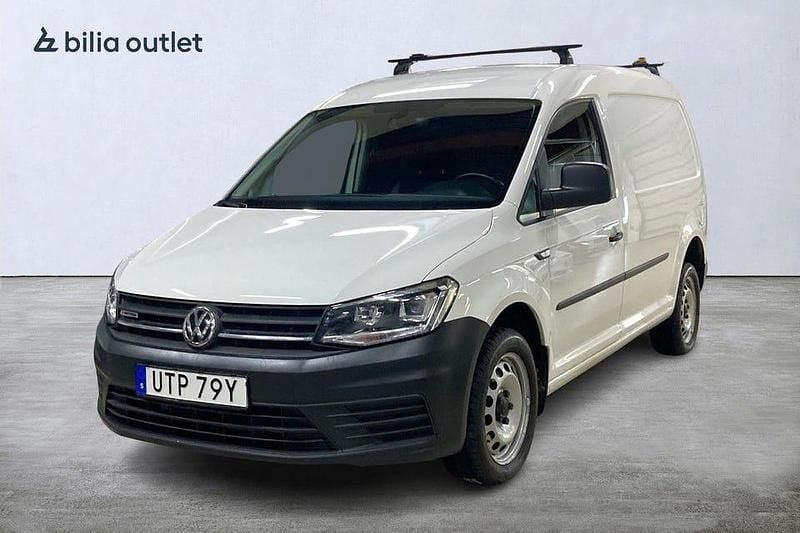 Vit Begagnad 2019 VW Caddy Maxi Minibuss | 239 900 kr (Marknadspris) - Bild 1/4