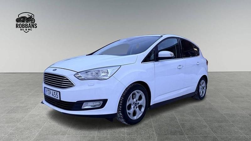 Vit Begagnad 2017 Ford C-MAX Titanium Minibuss | 98 900 kr (Marknadspris) - Bild 1/4