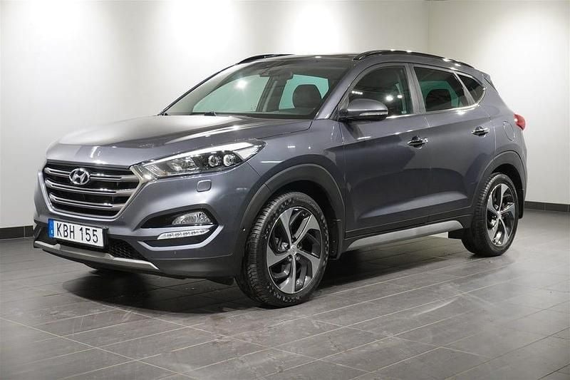 Mörkgrå Begagnad 2018 Hyundai Tucson SUV | 219 400 kr (Lite dyr) - Bild 1/4
