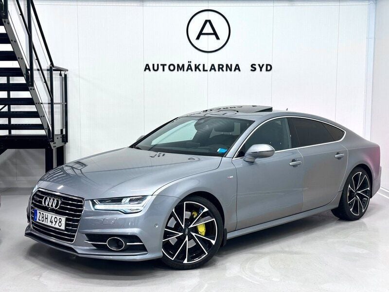 Grå Begagnad 2018 Audi A7 Sportback S-Line Halvkombi | 289 900 kr (Bra pris) - Bild 1/4