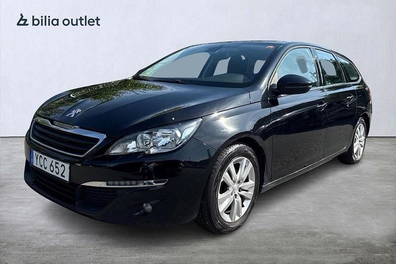 Svart Begagnad 2016 Peugeot 308 Active Kombi | 69 900 kr (Marknadspris) - Bild 1/4