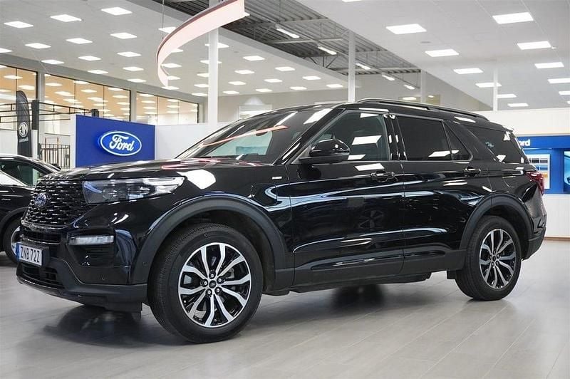 Svart Begagnad 2021 Ford Explorer ST SUV | 529 800 kr (Bra pris) - Bild 1/4