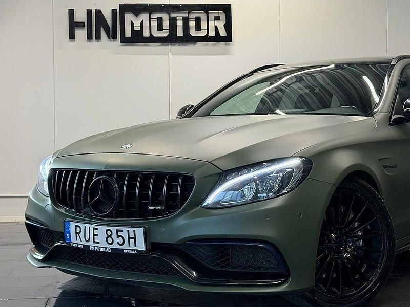 Begagnad Mercedes C63 AMG AMG 476 HK (350 kW) 2016 Mörkgrön Kombi