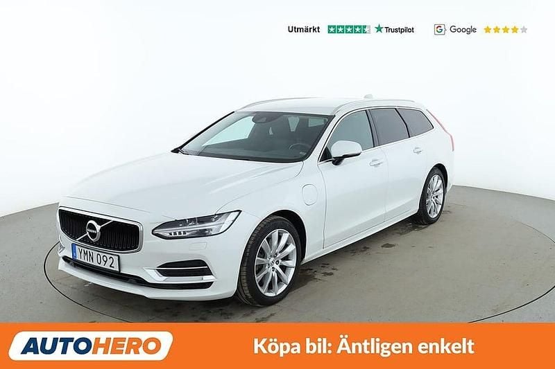 Vit Begagnad 2018 Volvo V90 Momentum Kombi | 336 000 kr (Marknadspris) - Bild 1/4