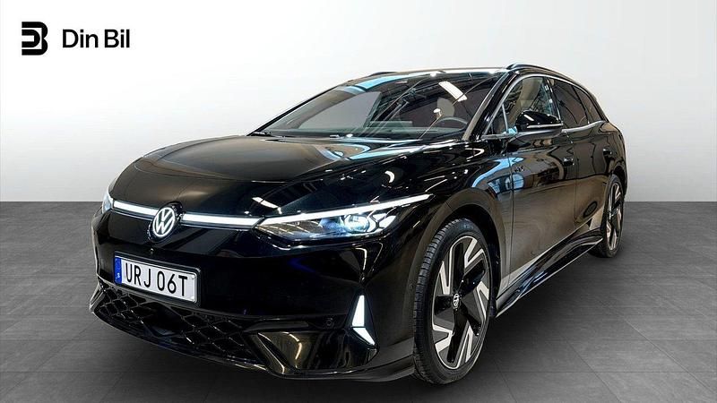 Svart (grenadilla black metallic) Begagnad 2024 VW ID.7 GTX Sedan | 649 900 kr - Bild 1/4