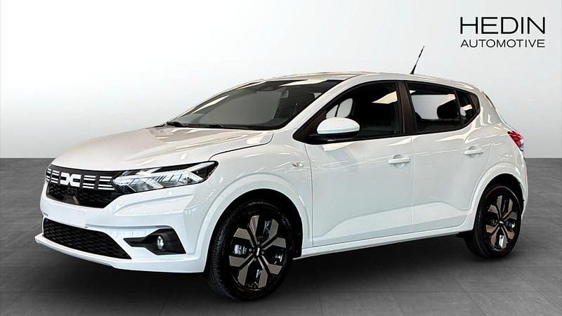 Vit (white) Ny 2025 Dacia Sandero Expression Halvkombi | 219 900 kr (Bra pris) - Bild 1/4
